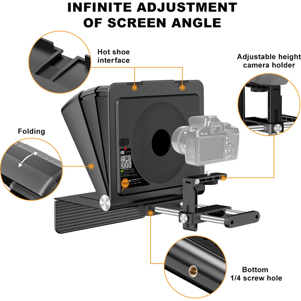 LENSGO TC7II Portable Teleprompter for Cameras
