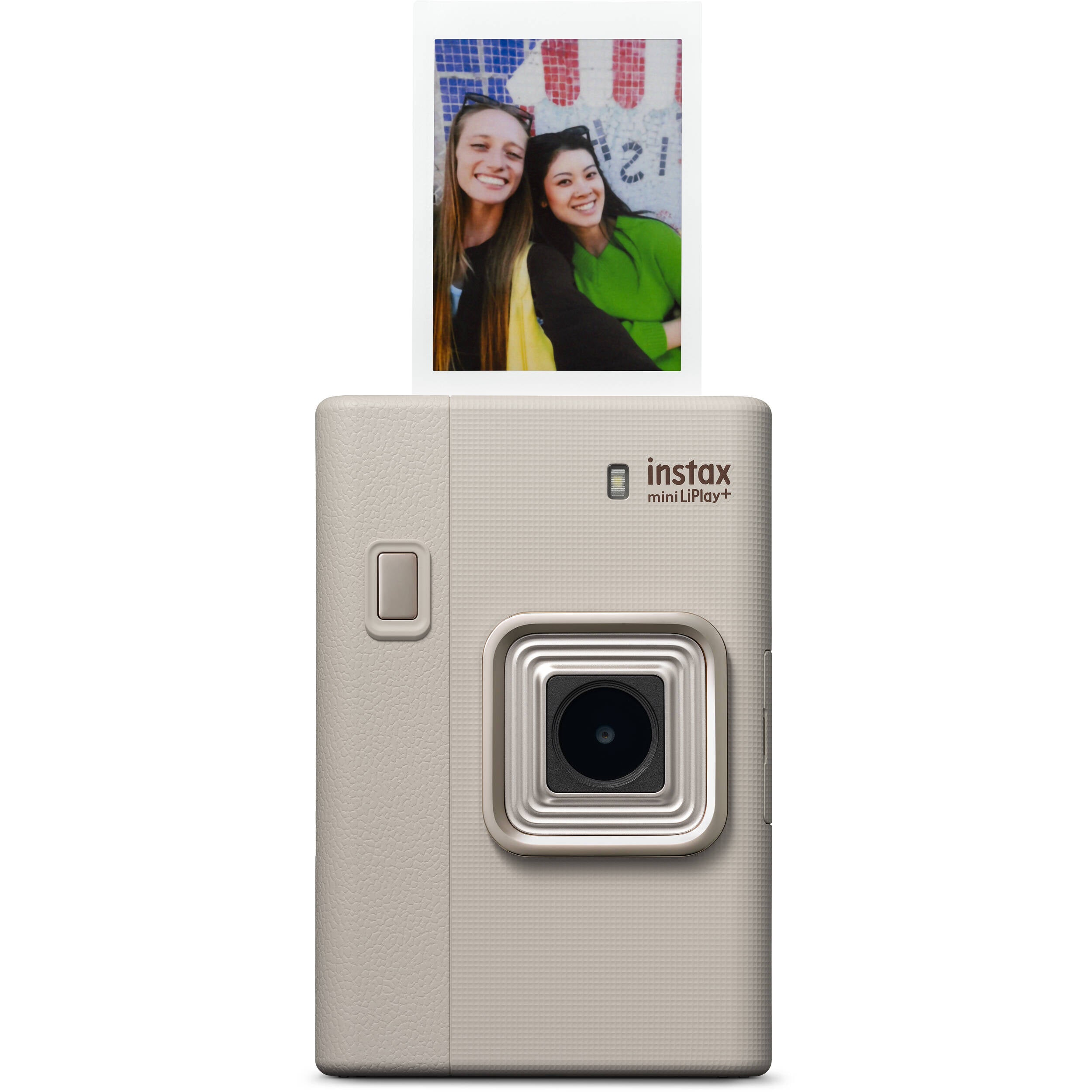 FUJIFILM instax mini LiPlay+ Hybrid Instant Camera (Sand Beige)