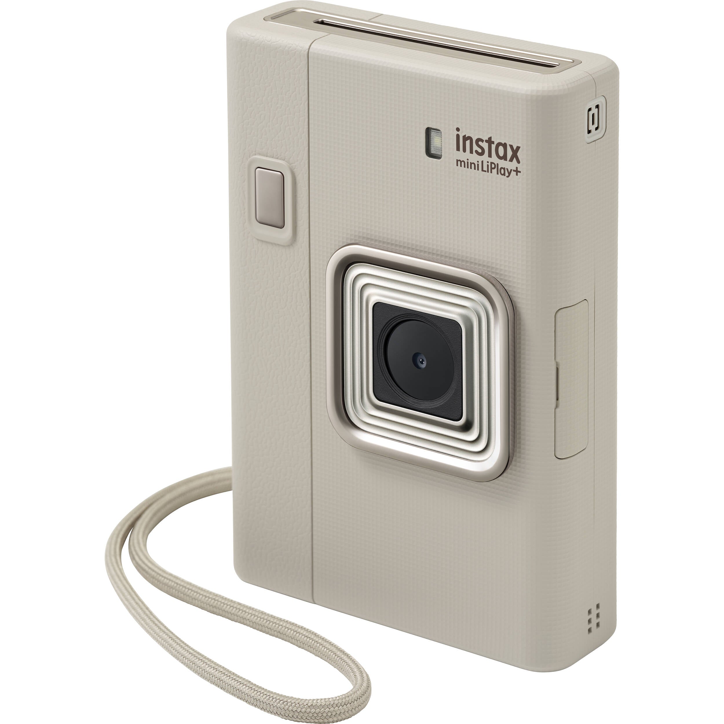 FUJIFILM instax mini LiPlay+ Hybrid Instant Camera (Sand Beige)