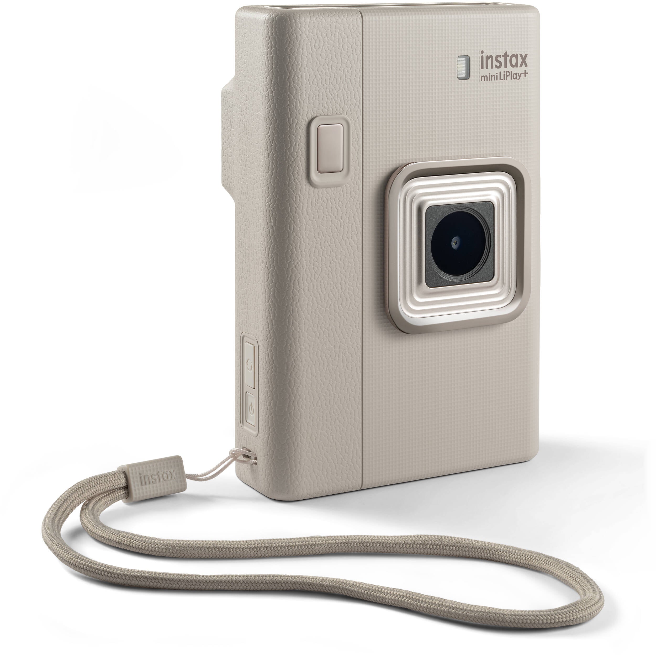 FUJIFILM instax mini LiPlay+ Hybrid Instant Camera (Sand Beige)