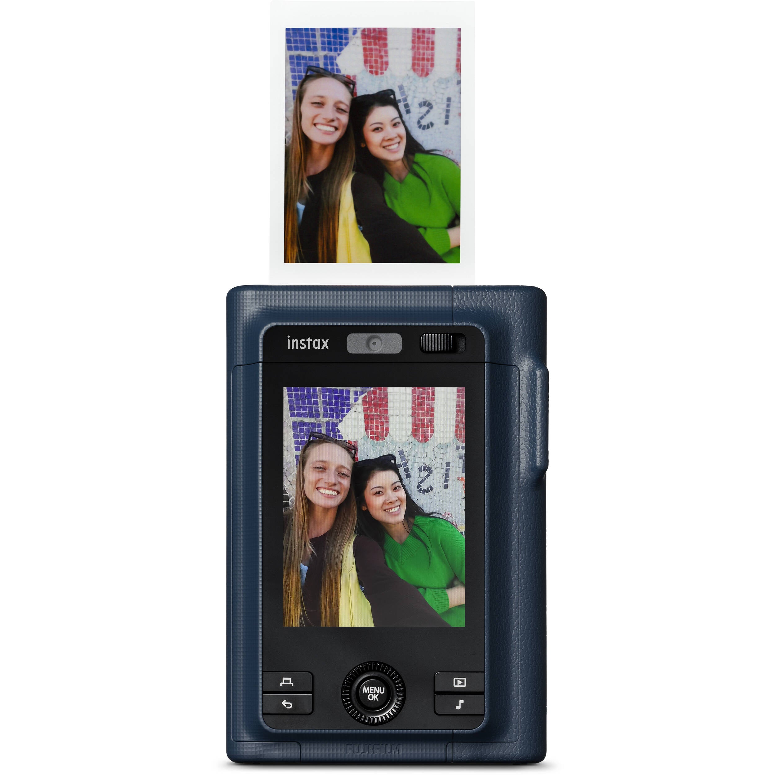 FUJIFILM instax mini LiPlay+ Hybrid Instant Camera (Midnight Blue)