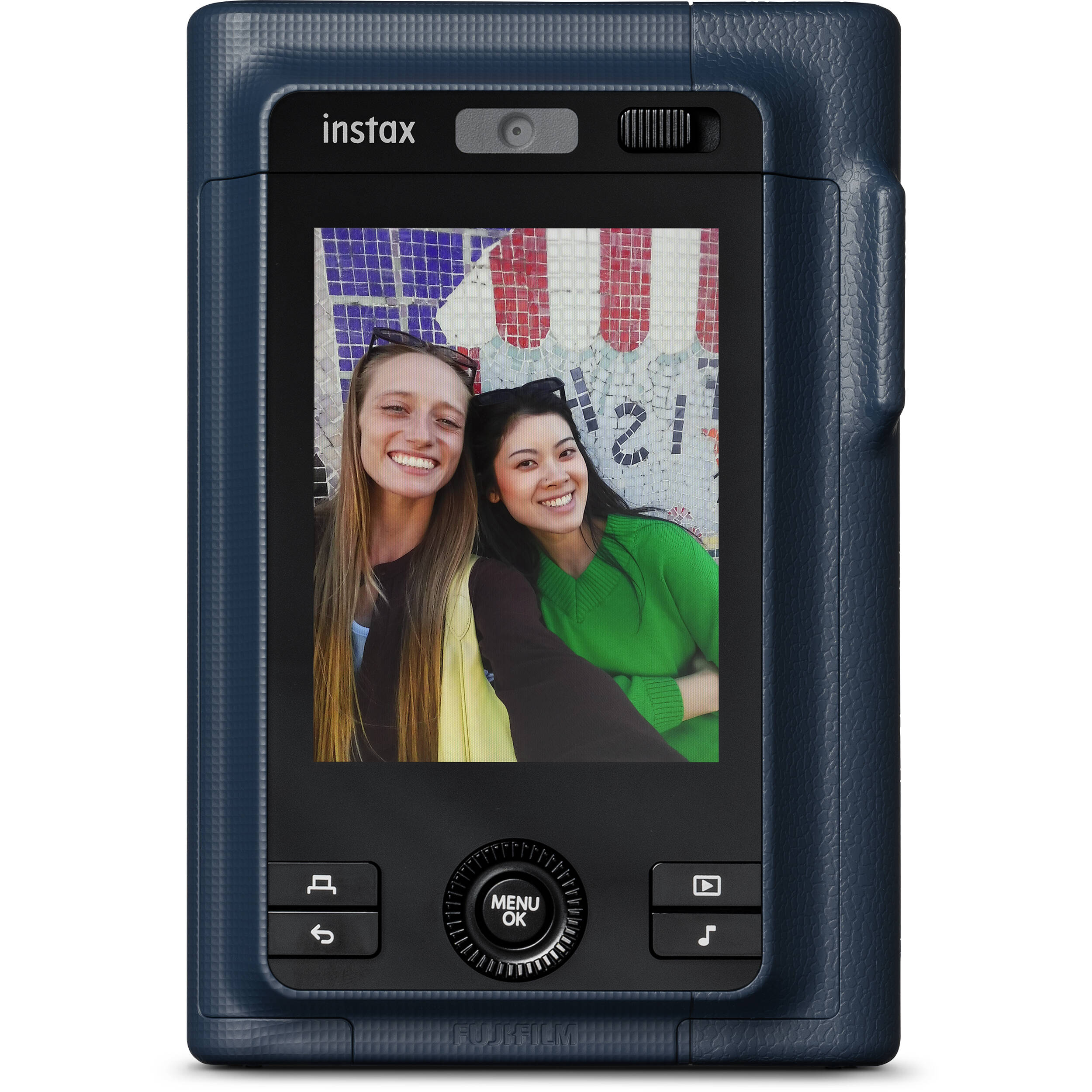 FUJIFILM instax mini LiPlay+ Hybrid Instant Camera (Midnight Blue)