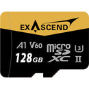Exascend 128GB Catalyst UHS-II microSDXC Memory Card with SD Adapter