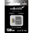 Exascend 128GB Catalyst UHS-II microSDXC Memory Card with SD Adapter