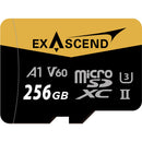 Exascend 256GB Catalyst UHS-II microSDXC Memory Card with SD Adapter