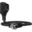 Kondor Blue D-Tap to Locking DC Barrel Power Cable (Raven Black, 1.5')
