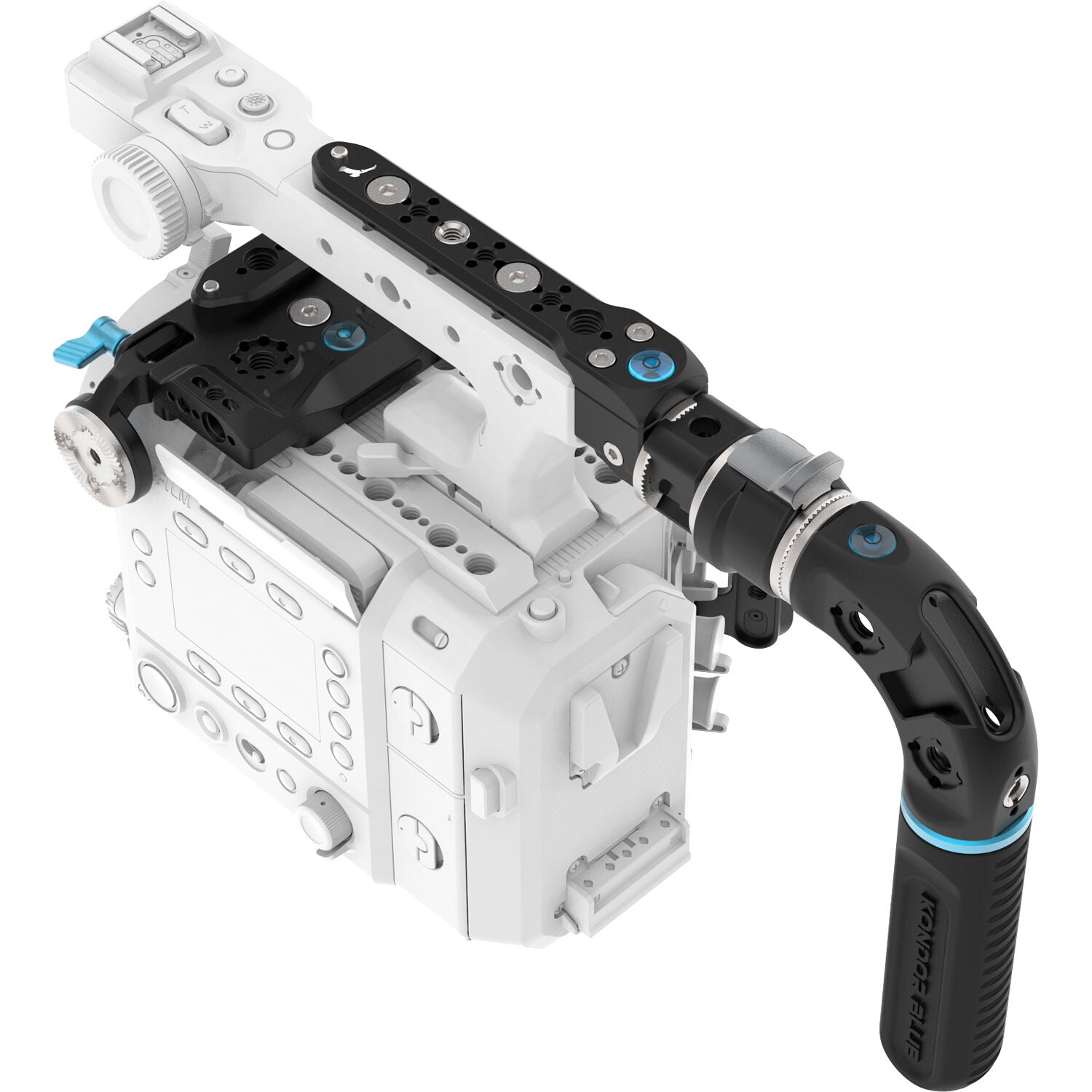Kondor Blue Camera Cage Kit A with Hollywood Handle for FUJIFILM GFX ETERNA 55 (Raven Black)