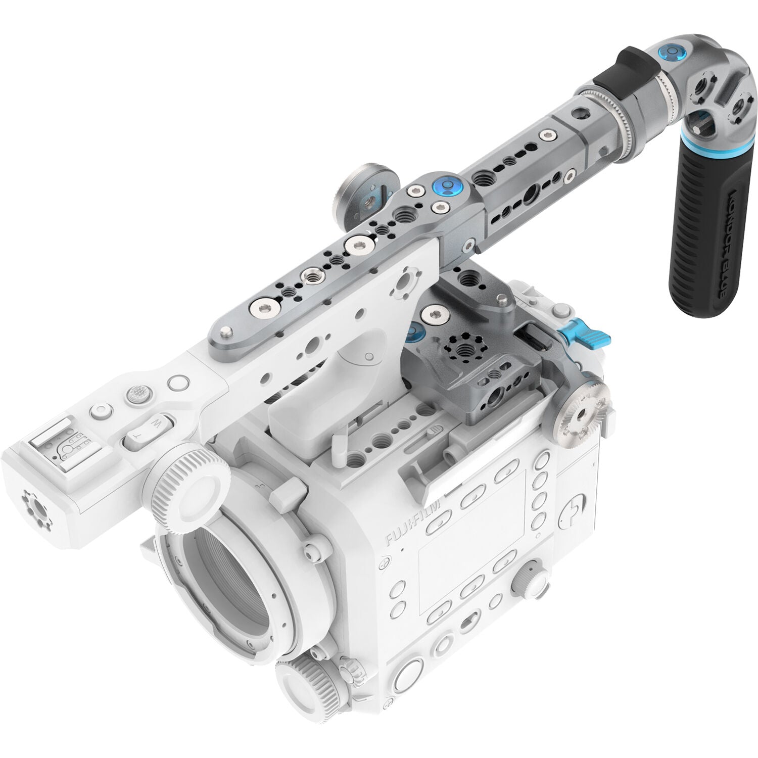 Kondor Blue Camera Cage Kit A with Hollywood Handle for FUJIFILM GFX ETERNA 55 (Space Gray)