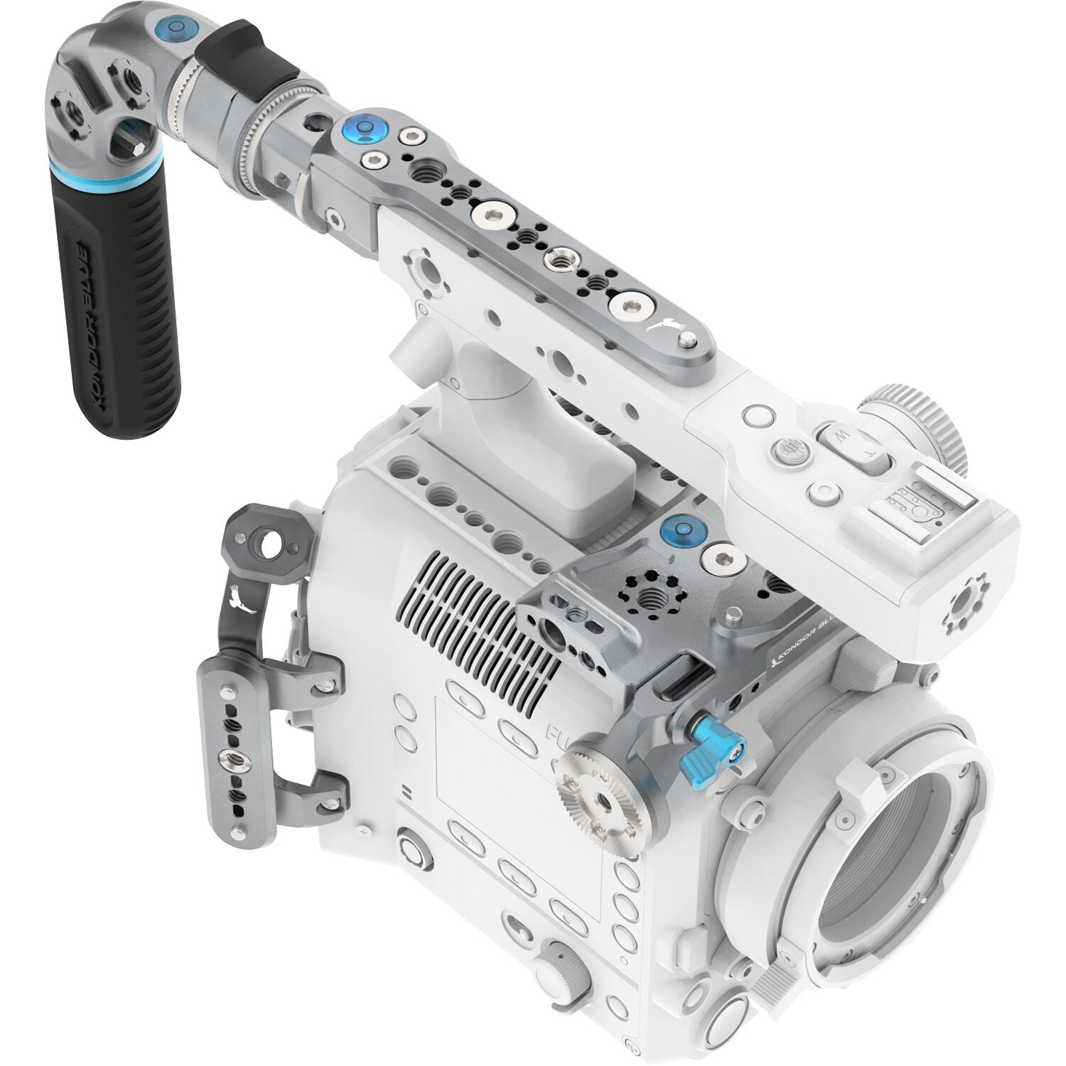 Kondor Blue Camera Cage Kit A with Hollywood Handle for FUJIFILM GFX ETERNA 55 (Space Gray)
