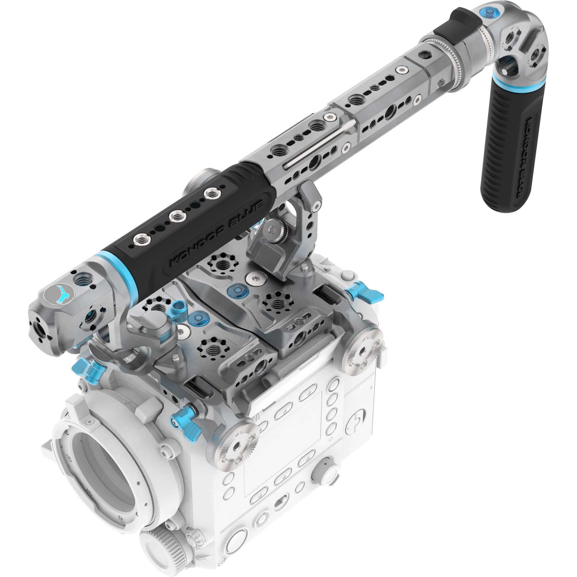 Kondor Blue Camera Cage Kit B with Hollywood Handle for FUJIFILM GFX ETERNA 55 (Space Gray)