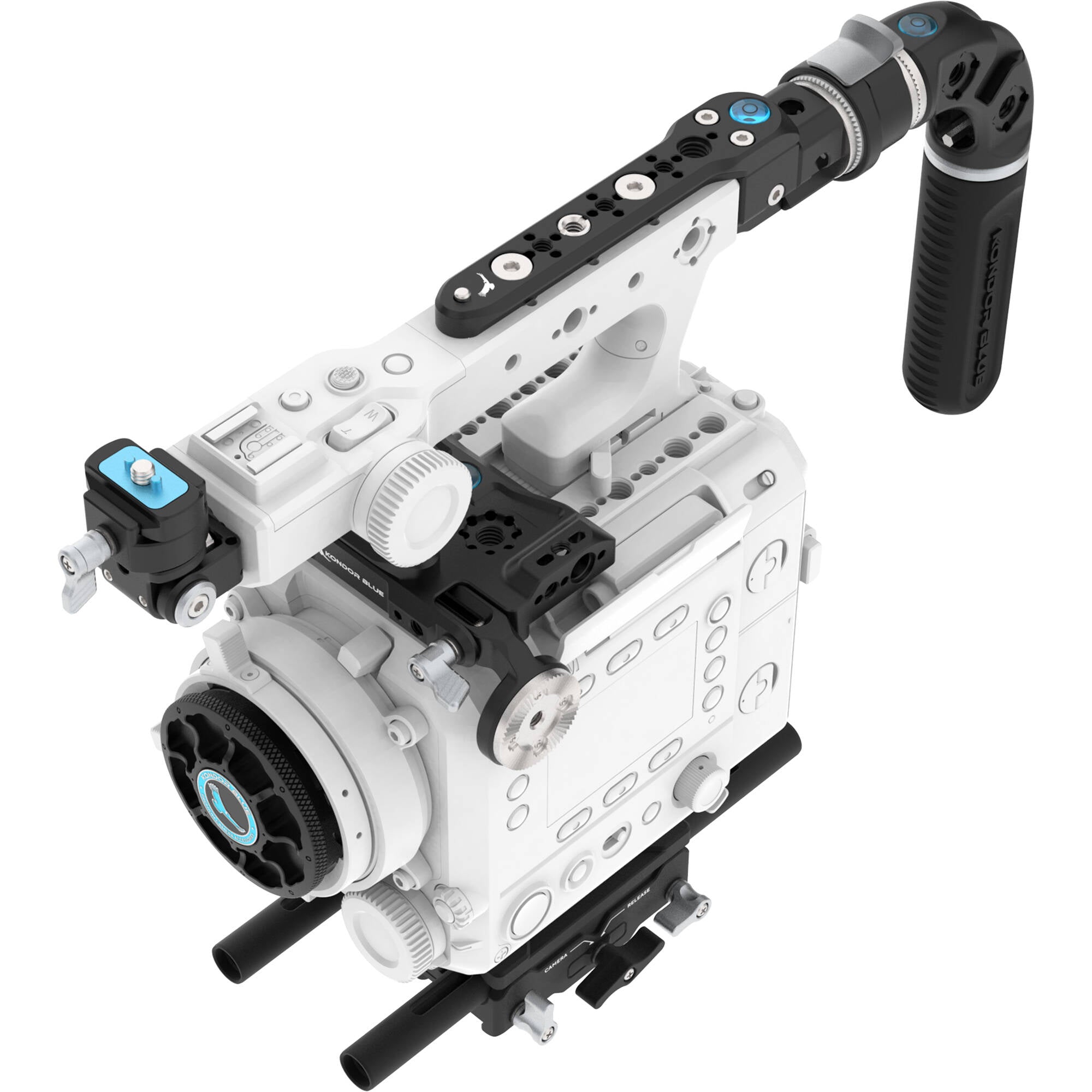 Kondor Blue Base Cage Rig for FUJIFILM GFX ETERNA 55 (Raven Black)