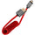 Kondor Blue Coiled Micro-HDMI to HDMI (12 to 24", Cardinal Red)