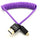Kondor Blue Gerald Undone Braided Coiled High-Speed Micro-HDMI to HDMI Cable (Limited Purple Edition, 12 to 24")