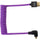 Kondor Blue Gerald Undone Braided Coiled High-Speed Right-Angle Micro-HDMI to HDMI Cable for Canon R5 & R6 Cameras (Limited Purple Edition, 12 to 24")