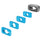 Kondor Blue Monitor Cage NATO Rail (1", Space Gray)