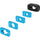 Kondor Blue Monitor Cage NATO Rail (1", Raven Black)