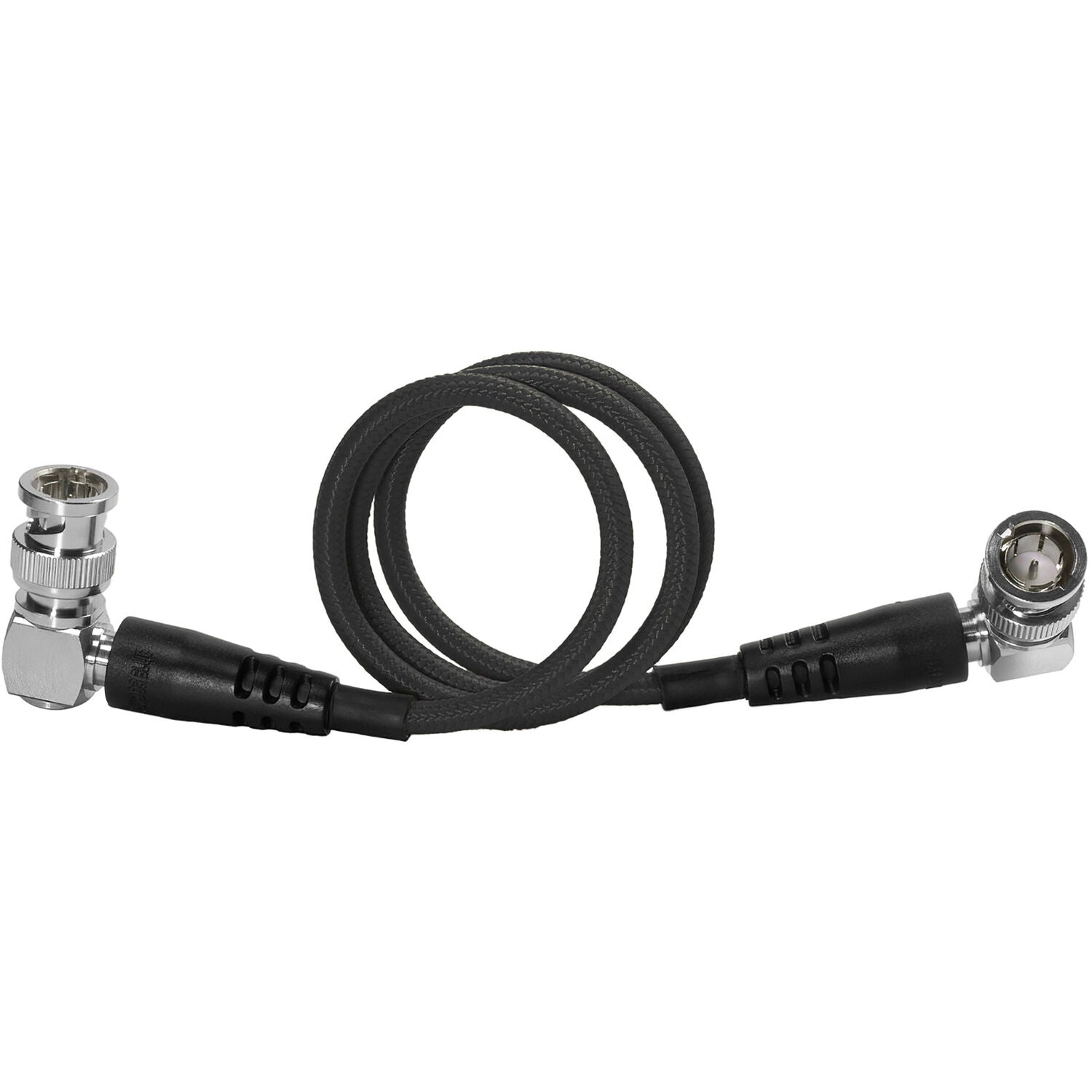 Kondor Blue 12G-SDI Right-Angle Cable for 4K60p Camera Monitors and Transmitters (22", Raven Black)