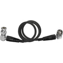 Kondor Blue 12G-SDI Right-Angle Cable for 4K60p Camera Monitors and Transmitters (22", Raven Black)