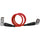 Kondor Blue 12G-SDI Right-Angle Cable for 4K60p Camera Monitors and Transmitters (22", Cardinal Red)