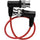 Kondor Blue Ultrathin 3G-SDI Right-Angle BNC Cable (12", Cardinal Red)