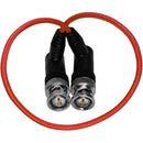 Kondor Blue Ultrathin 3G-SDI Right-Angle BNC Cable (12", Cardinal Red)