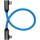 Kondor Blue USB-C 3.1 Gen 2 Dual Right-Angle Cable (Kondor Blue, 12")
