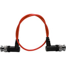 Kondor Blue Ultrathin 3G-SDI Right-Angle BNC Cable (16", Cardinal Red)