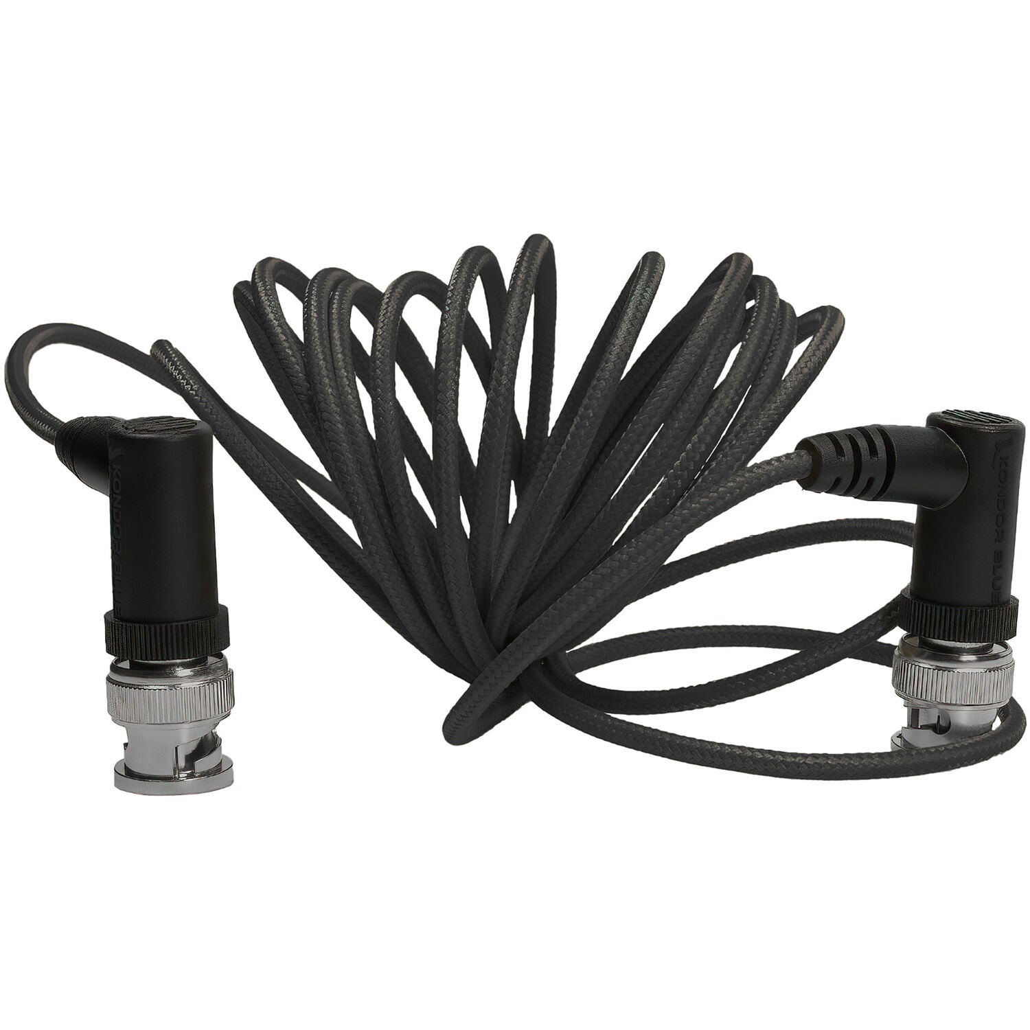 Kondor Blue 6G-SDI Video Cable with Right-Angle BNC Connectors (10', Raven Black)