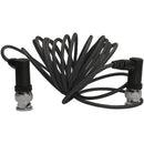 Kondor Blue 6G-SDI Video Cable with Right-Angle BNC Connectors (10', Raven Black)