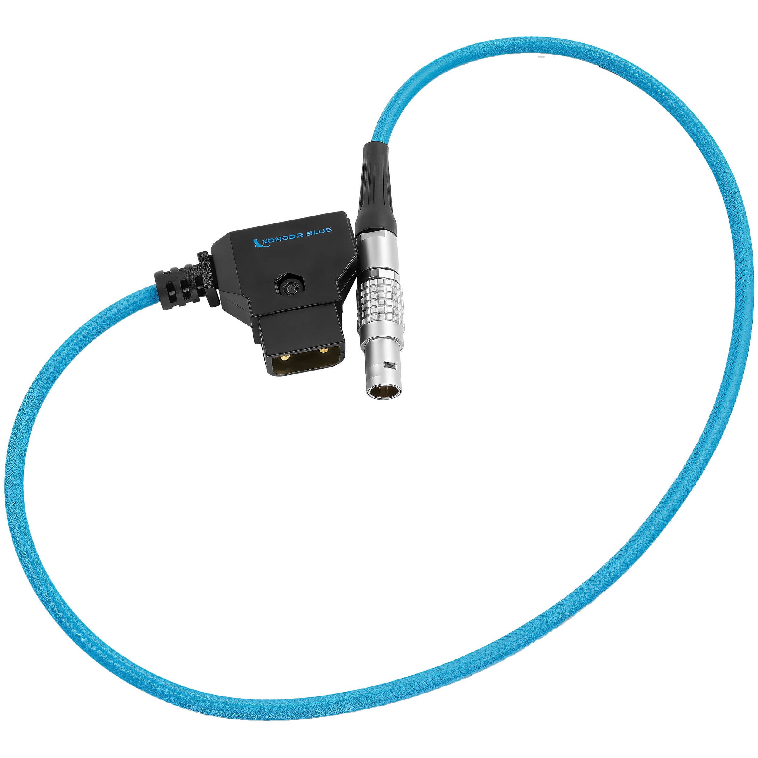 Kondor Blue D-Tap to LEMO 0B-Type 2-Pin Male Power Cable (Kondor Blue)