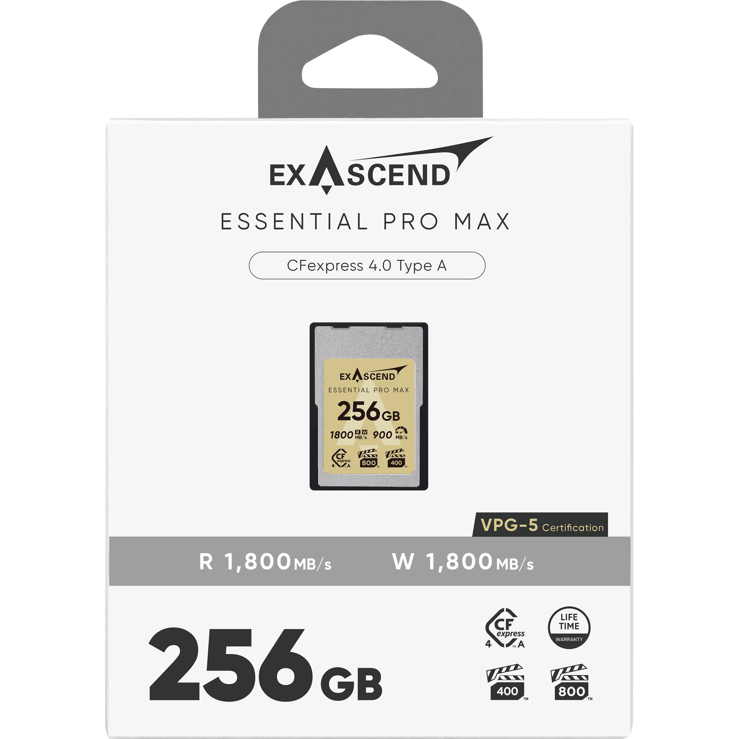 Exascend 256GB Essential Pro Max CFexpress 4.0 Type A Memory Card