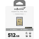 Exascend 512GB Essential Pro Max CFexpress 4.0 Type A Memory Card