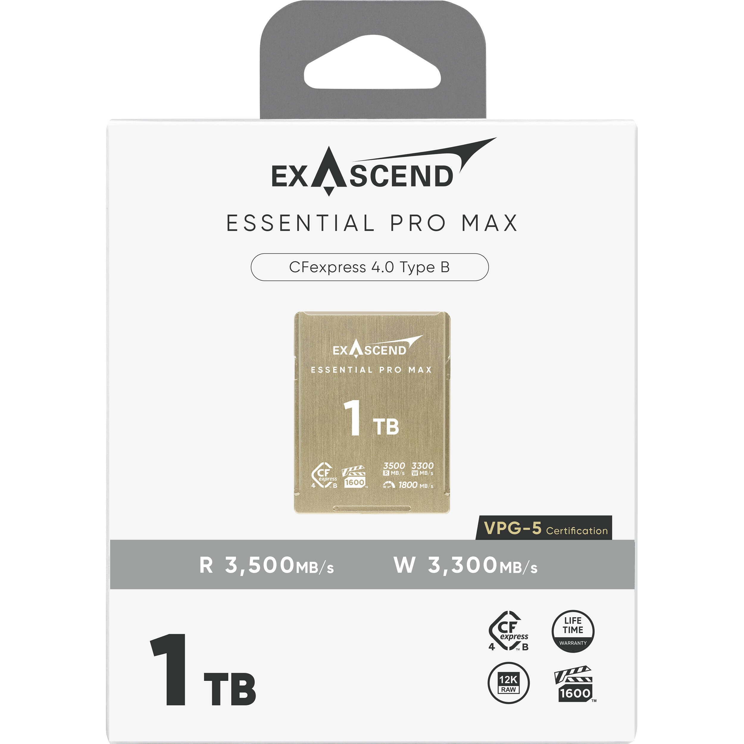 Exascend 1TB Essential Pro Max CFexpress 4.0 Type B Memory Card
