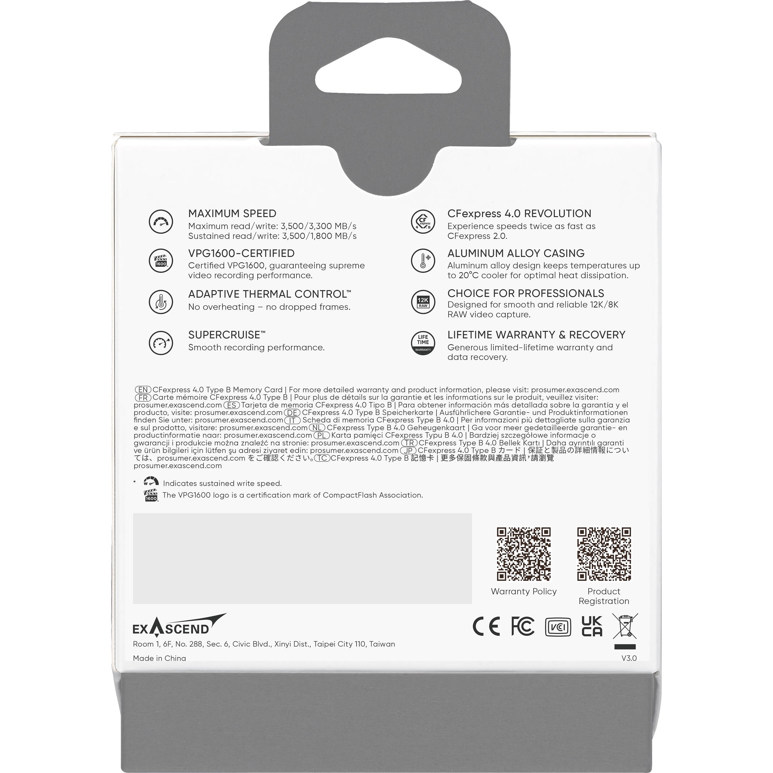 Exascend 1TB Essential Pro Max CFexpress 4.0 Type B Memory Card