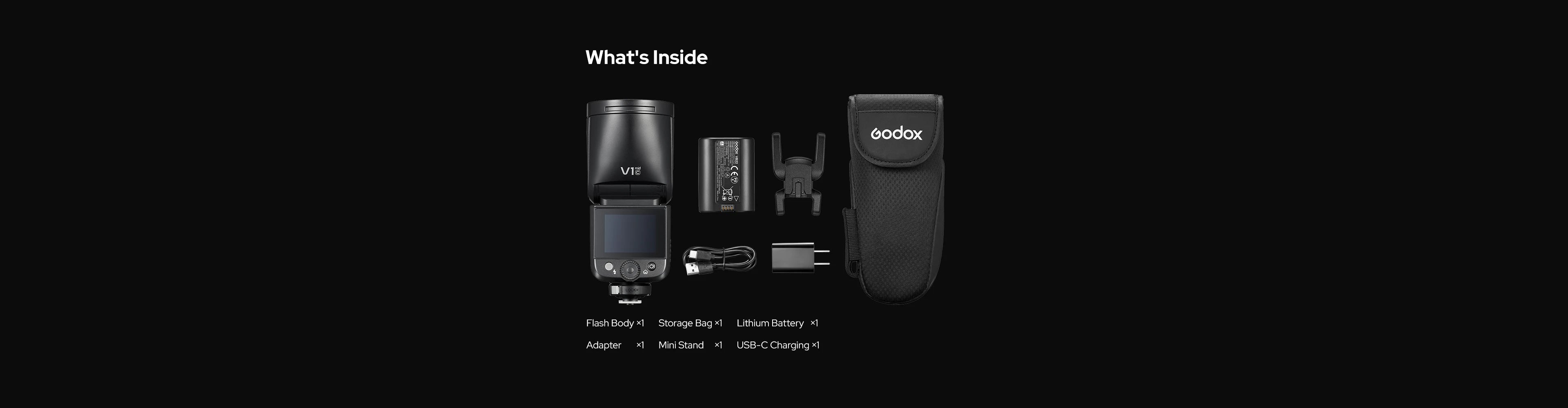 Godox V1mid C TTL activé-caméra Flash pour Sony