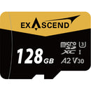 Exascend 128GB Catalyst UHS-I microSDXC Memory Card with SD Adapter