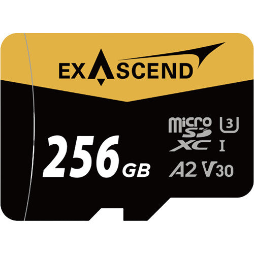 Exascend 256GB Catalyst UHS-I microSDXC Memory Card with SD Adapter