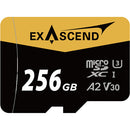 Exascend 256GB Catalyst UHS-I microSDXC Memory Card with SD Adapter