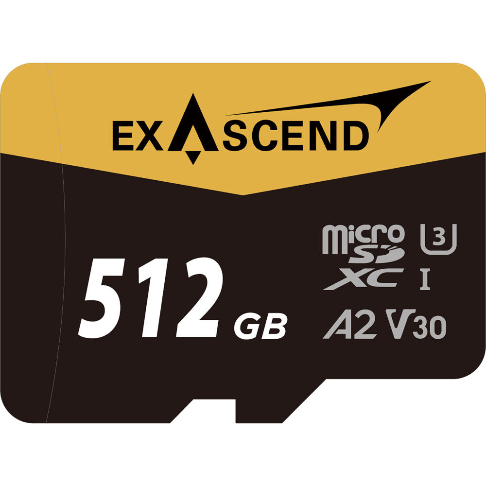 Exascend 512GB Catalyst UHS-I microSDXC Memory Card with SD Adapter