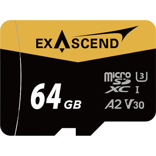 Exascend 64GB Catalyst UHS-I microSDXC Memory Card with SD Adapter