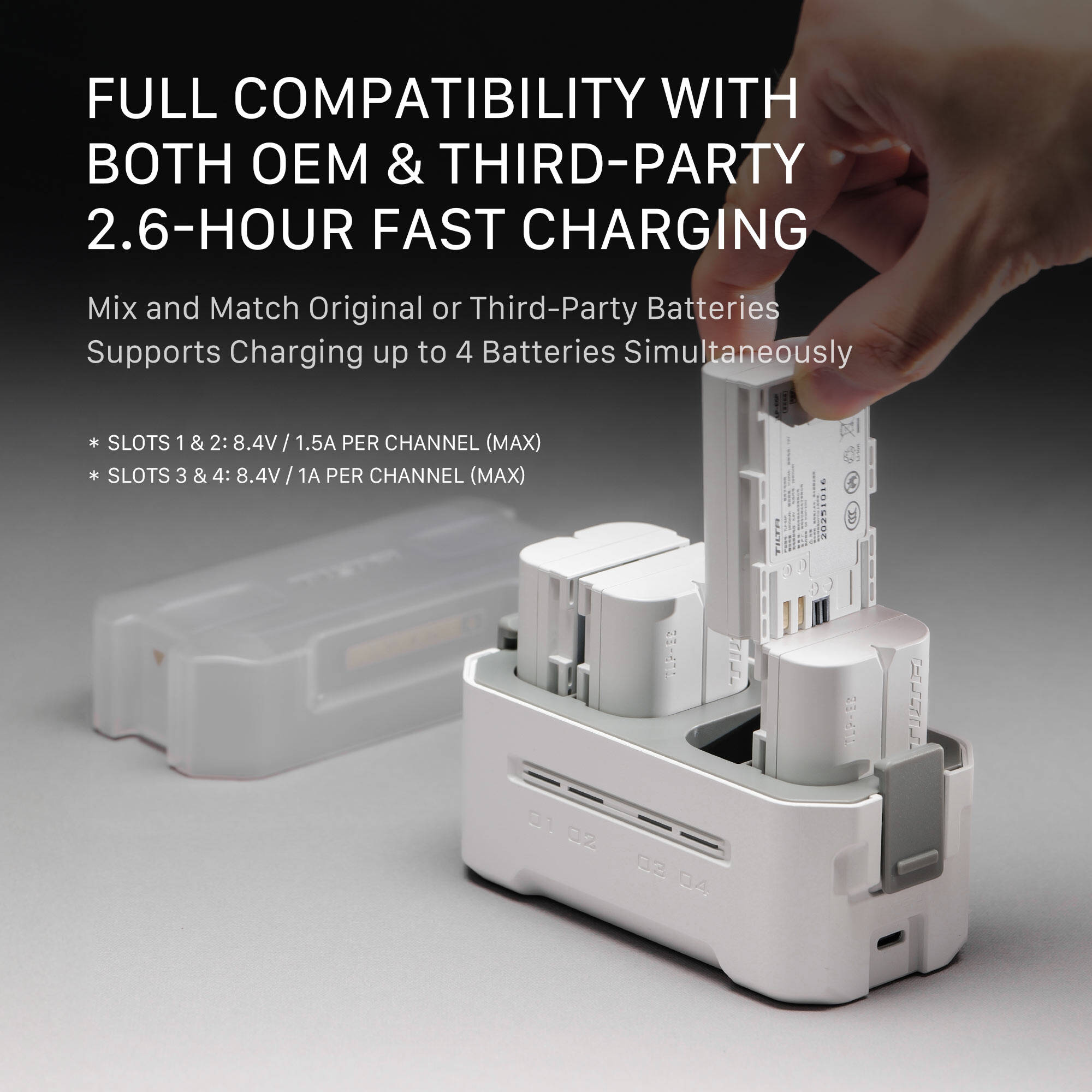 Tilta Portable Charging Station for NP-FZ100 Batteries (Off-White)