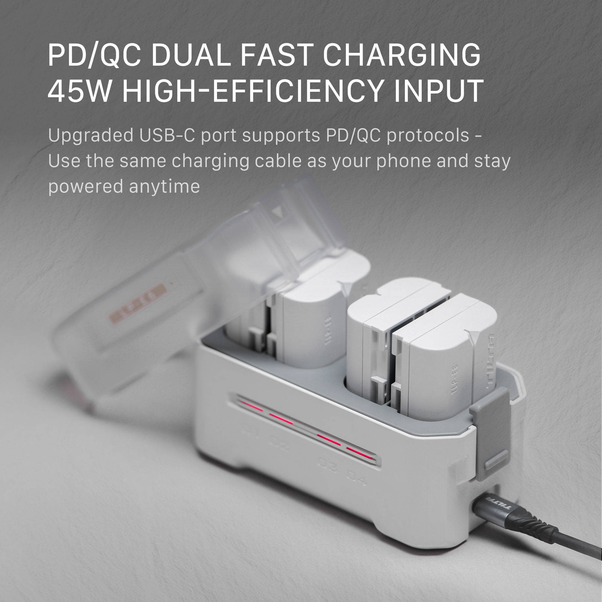 Tilta Portable Charging Station for NP-FZ100 Batteries (Off-White)