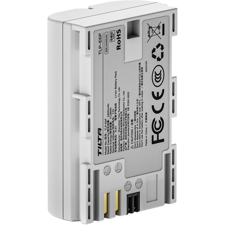 Tilta LP-E6P Battery with USB-C Input (2400mAh) - Off White