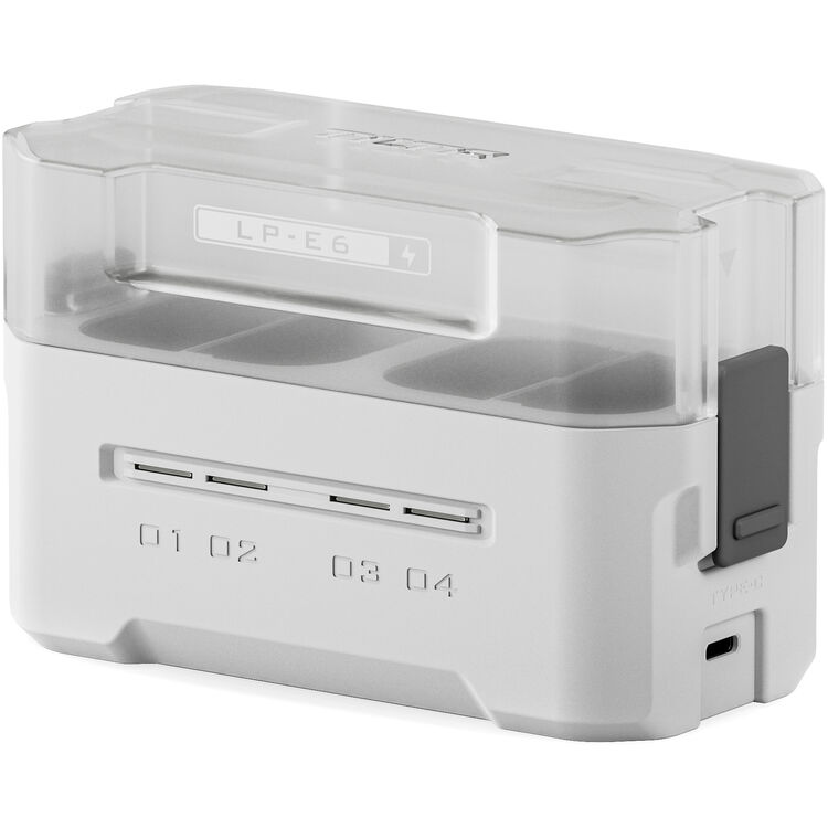 Tilta Portable Charging Station for LP-E6 (4 Channel) - Off White