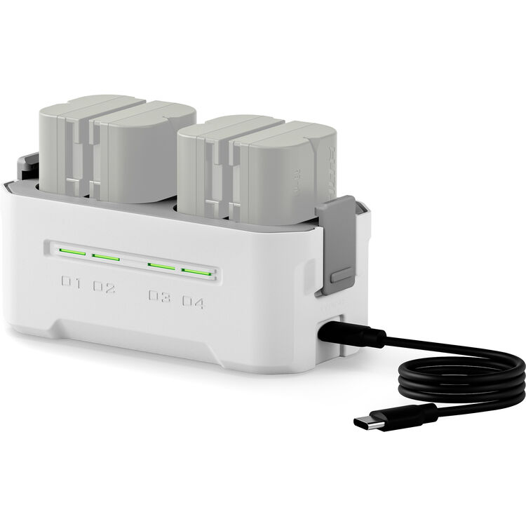 Tilta Portable Charging Station for LP-E6 (4 Channel) - Off White
