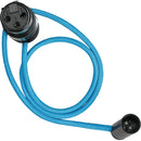 Kondor Blue Adjustable Mini-XLR Male to Adjustable XLR Female Audio Cable (17")