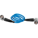 Kondor Blue 12G-SDI Right-Angle Cable (18", Kondor Blue)