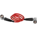 Kondor Blue 12G-SDI Right-Angle Cable (18", Cardinal Red)