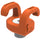 Kondor Blue Mondo Ties Cable Management Clips (Orange, 5-Pack)