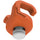 Kondor Blue 3/8"-16 Mondo Ties Cable Management Clips (Phoenix Orange, 4-Pack)